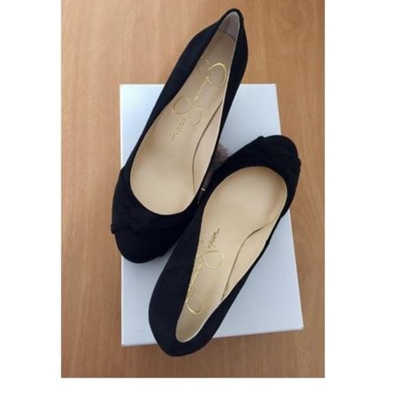 *SALE* Jessica Simpson Siennah Knotted Wedge Pumps - Picture 2 of 5